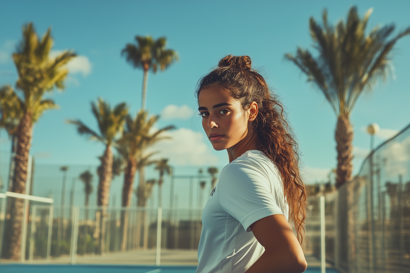 STARFIELD Maroc – Installateur et Construction de Terrains de Padel 5 u8944277156 a moroccan female player in a padel court outside 78191edf 4616 4c8d 9941 1590a342638b 1 STARFIELD Maroc – Installateur et Construction de Terrains de Padel